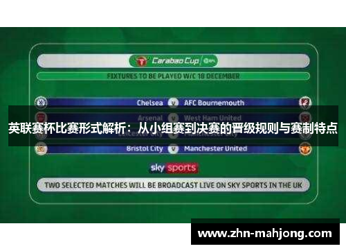 英联赛杯比赛形式解析：从小组赛到决赛的晋级规则与赛制特点