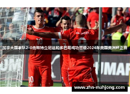 加拿大国家队2-0击败特立尼达和多巴哥成功晋级2024年美国美洲杯正赛